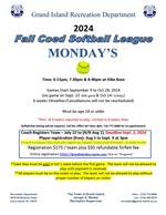 Fall Coed Softball 2024