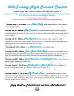 Tuesday Summer Concerts 2025
