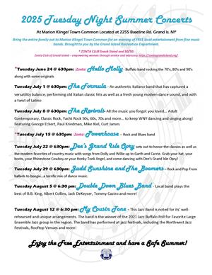 Tuesday Summer Concerts 2025