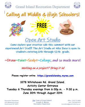 Open Art Studio- Teens